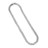 Italian Chain Brushed Gunmetal Curb Chain Necklace - 20" - UN28