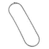 Italian Chain Brushed Gunmetal Boston Chain Necklace - 20" - UN30