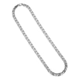Italian Chain Rhodium Plated Marine Necklace - 22" - UN38