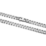 Italian Chain Brushed Gunmetal Curb Chain Necklace - 20" - UN28