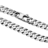 Italian Chain Brushed Gunmetal Curb Bracelet - 8.5" - UB28