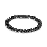 Links Gunmetal Finish Sterling Silver Bracelet - UB0058