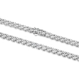 Basic White Sapphire Tennis Necklace - UN0051