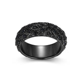 Dark Reign Gunmetal Finish Sterling Silver Ring - UR0044