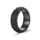 Dark Reign Gunmetal Finish Sterling Silver Ring - UR0044